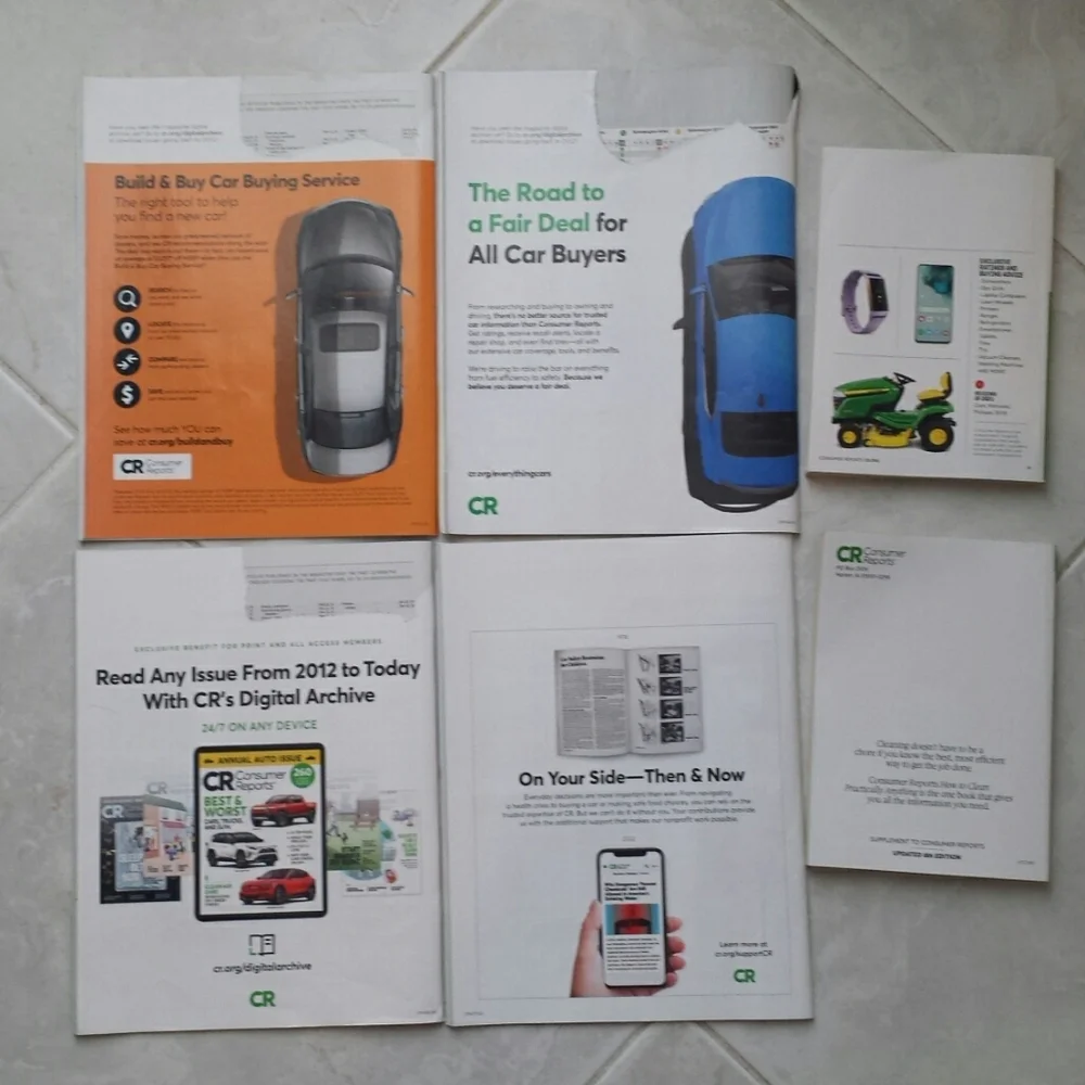 12 Consumer Reports Magazines and 2 Others